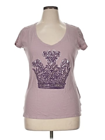 New York & Company Short Sleeve T-Shirt (view 1)