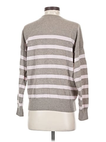 Madewell Cashmere Oversized Crewneck Sweater in Stripe (view 2)