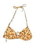 Unbranded Floral Yellow Swimsuit Top Size L - photo 2