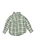 Basic Editions 100% Cotton Plaid Green Long Sleeve Button-Down Shirt Size 2T - photo 1
