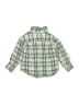 Basic Editions 100% Cotton Plaid Green Long Sleeve Button-Down Shirt Size 2T - photo 2
