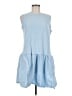Universal Thread 100% Cotton Blue Casual Dress Size M - photo 1