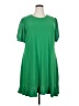 CeCe Solid Green Casual Dress Size 2X - photo 1
