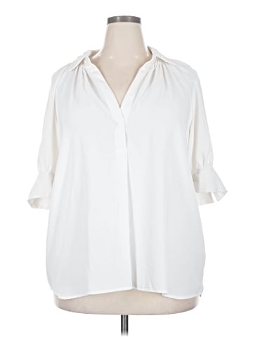Max Studio 3/4 Sleeve Blouse (view 1)