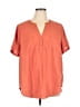 Torrid Orange Short Sleeve Blouse Size 2X Plus (2) - photo 1