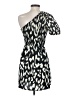 Shein 100% Polyester Graphic Black Cocktail Dress Size 4 - photo 2