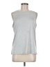 Fabletics 100% Polyester Silver Sleeveless T-Shirt Size M - photo 1