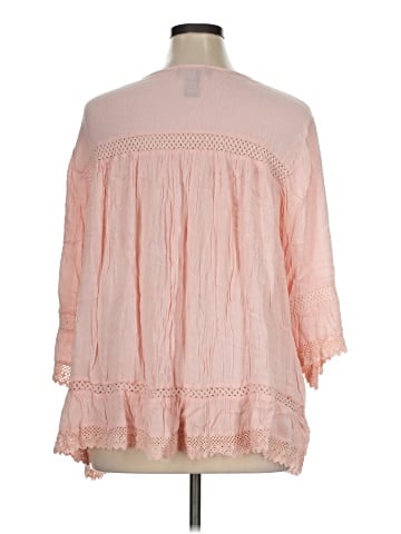 Karen Kane 3/4 Sleeve Blouse (view 2)