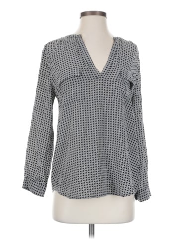 Joie Long Sleeve Silk Top (view 1)