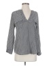 Joie 100% Silk Houndstooth Gray Long Sleeve Silk Top Size S - photo 1