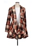Unbranded 100% Polyester Plaid Brown Blazer Size XL - photo 1