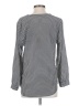 Joie 100% Silk Houndstooth Gray Long Sleeve Silk Top Size S - photo 2