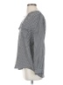 Joie 100% Silk Houndstooth Gray Long Sleeve Silk Top Size S - photo 5
