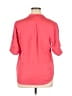 Joie 100% Polyester Pink Short Sleeve Blouse Size XL - photo 2