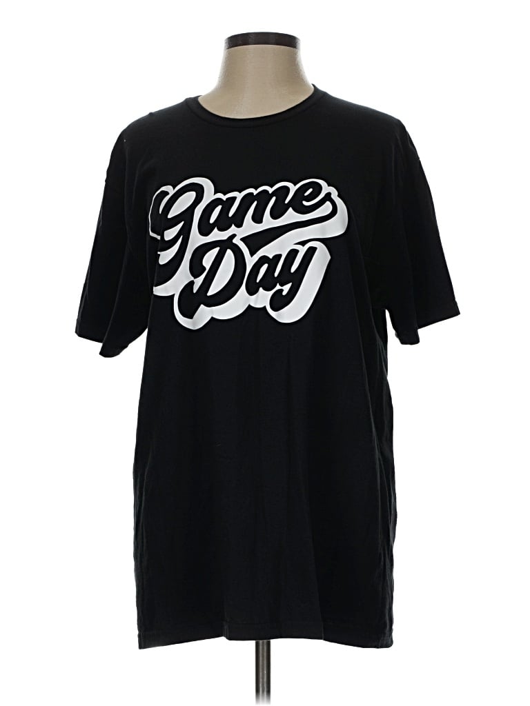 Pre-owned Gildan Short Sleeve T-shirt In Black