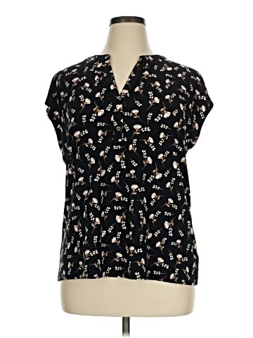 Anne Klein Short Sleeve Blouse (view 1)