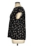 Anne Klein Floral Black Short Sleeve Blouse Size XL - photo 5