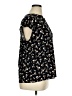 Anne Klein Floral Black Short Sleeve Blouse Size XL - photo 4