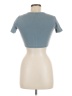 Zara Blue Short Sleeve Turtleneck Size M - photo 2