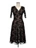 CAbi Animal Print Brown Cocktail Dress Size M - photo 1