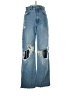 Zara Graphic Blue Jeans Size 2 - photo 1