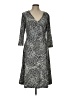Talbots Animal Print Silver Cocktail Dress Size 10 - photo 1