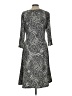 Talbots Animal Print Silver Cocktail Dress Size 10 - photo 2