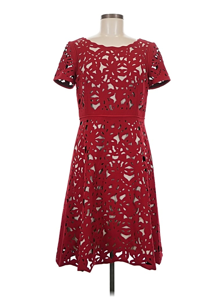 Pre-owned Moulinette Soeurs Cocktail Dress In Burgundy