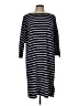 L.L.Bean Stripes Blue Casual Dress Size L - photo 1