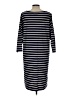L.L.Bean Stripes Blue Casual Dress Size L - photo 2