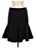 Akris Punto Solid Black Gray Formal Skirt Size 4 - photo 2