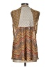 Fig and Flower Brown Sleeveless Blouse Size L - photo 2