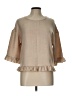 Shein Tan 3/4 Sleeve Blouse Size L - photo 1