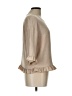Shein Tan 3/4 Sleeve Blouse Size L - photo 4