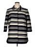 Ann Taylor Stripes Gray Coat Size XL - photo 1