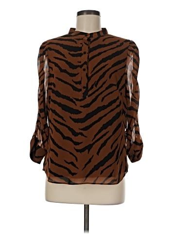 White House Black Market 3/4 Sleeve Blouse (view 1)