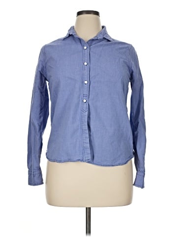 Lands' End Canvas Long Sleeve Button-Down Shirt (view 1)
