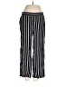Ann Taylor LOFT 100% Polyester Stripes Black Casual Pants Size M - photo 1