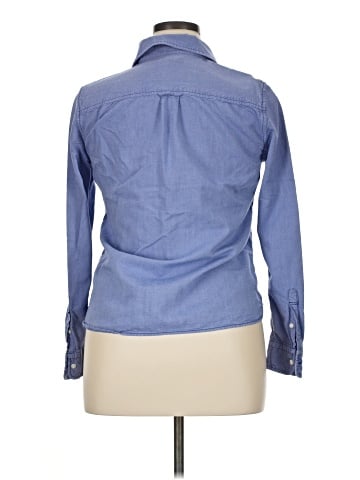 Lands' End Canvas Long Sleeve Button-Down Shirt (view 2)