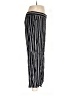 Ann Taylor LOFT 100% Polyester Stripes Black Casual Pants Size M - photo 4