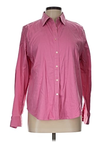 Jones New York Signature Long Sleeve Button-Down Shirt (view 1)