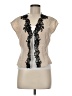 Buttons Ivory Sleeveless Blouse Size 8 - photo 1