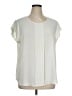 Chico's 100% Polyester Ivory Short Sleeve Blouse Size XL (3) - photo 1