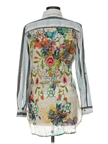 Aratta Silent Journey Long Sleeve Button-Down Shirt (view 2)