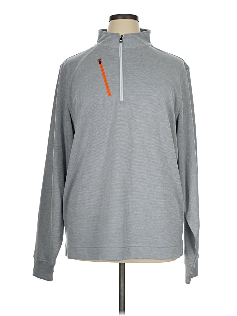 Pre-owned Fj Footjoy Fleece Jacket In Gray
