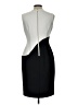 Calvin Klein Color Block Ivory Gray Cocktail Dress Size 10 - photo 2