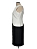 Calvin Klein Color Block Ivory Gray Cocktail Dress Size 10 - photo 5