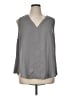 Torrid 100% Polyester Gray Sleeveless Blouse Size 1X Plus (1) - photo 1