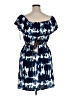 No Boundaries Tie-dye Blue Casual Dress Size XL - photo 2