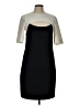 Shoshanna Color Block Black Cocktail Dress Size 12 - photo 1